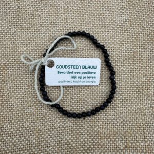 Blauwe Goudsteen Armband